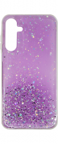 Vivid Liquid Glitter Case Samsung Galaxy A14 4G/5G Purple/Multicolor