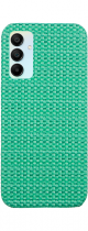 Vivid Woven Pattern Case Samsung Galaxy A14 4G/5G Green