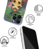 Disney Case Apple iPhone 15 Pro Max Lion King Partial Print Friends Transparent