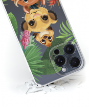 Disney Case Apple iPhone 15 Pro Max Lion King Partial Print Friends Transparent