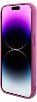 Guess Sequin Script Metal Hard Case Apple iPhone 15 Pro Fuchsia