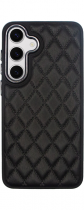 Vivid Diamond Shape PU Leather Case Samsung Galaxy S24+ Black