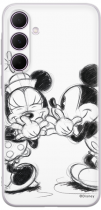 Disney Case Samsung Galaxy A35 5G Mickey and Minnie Full Print Secret White