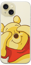 Disney Case Apple iPhone 15 Winnie the Pooh Partial Print Hiding Transparent