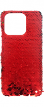 Vivid Sequin Case Xiaomi Redmi 12C Red