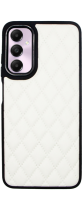 Vivid Diamond Shape PU Leather Case Samsung Galaxy A05s White