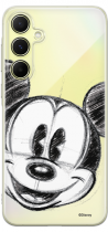 Disney Case Samsung Galaxy A55 5G Mickey Partial Print Sketch Transparent