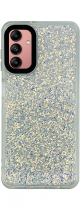 Vivid Glitter Shine Case Samsung Galaxy A04s Silver