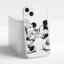 Disney Case Apple iPhone 15 Plus Mickey and Minnie Full Print Secret White