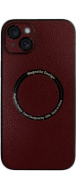Vivid Magsafe Leather Case Apple iPhone 15 Plus Purple