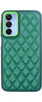 Vivid Diamond Shape PU Leather Case Samsung Galaxy A15 4G/5G Green