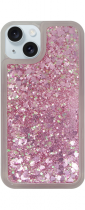 Vivid Liquid Glitter Case Apple iPhone 15 Pink