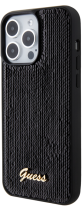 Guess “Sequin Script Metal” Hard Case Apple iPhone 15 Pro Black