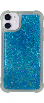Vivid Liquid Glitter Case Apple iPhone 11 Blue