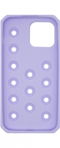 Vivid Silicone Pins Case Apple iPhone 13 Pro Max Purple