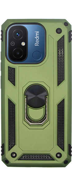 Vivid Ring Rugged Armor Case Xiaomi Redmi 12C Green