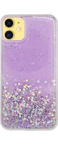 Vivid Liquid Glitter Case Apple iPhone 11 Purple/Multicolor