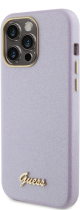 Guess Glitter Full Wrapped Glossy with Vintage Script Logo Silicone Case Apple iPhone 15 Pro Max Gli