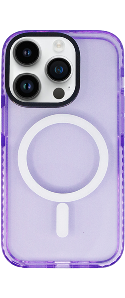 Vivid Magsafe Silicone Case Apple iPhone 14 Pro Purple