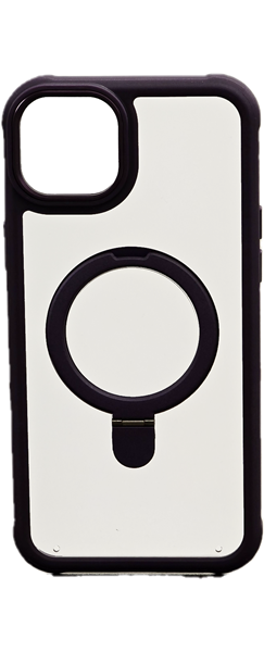 Vivid Magsafe Ring Stand Case Apple iPhone 15 Pro Max Transparent/Purple