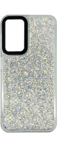 Vivid Glitter Shine Case Samsung Galaxy A25 5G Silver