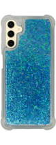 Vivid Liquid Glitter Case Samsung Galaxy A04s Blue
