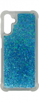 Vivid Liquid Glitter Case Samsung Galaxy A04s Blue