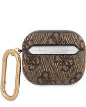 Guess Script Metal Logo Collection Case Apple Airpods 3 Brown