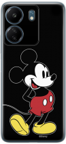 Disney Case Redmi 13C Mickey Full Print Smiley Black