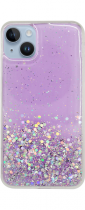 Vivid Liquid Glitter Case Apple iPhone 15 Plus Purple/Multicolor