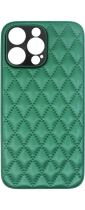 Vivid Diamond Shape PU Leather Case Apple iPhone 14 Pro Green