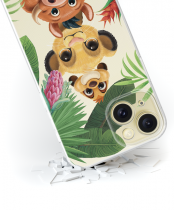 Disney Case Apple iPhone 15 Lion King Partial Print Friends Transparent