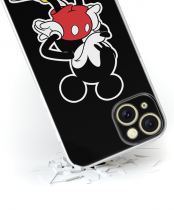 Disney Case Apple iPhone 15 Plus Mickey Full Print Angry Black