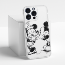 Disney Case Apple iPhone 15 Pro Max Mickey and Minnie Full Print Secret White