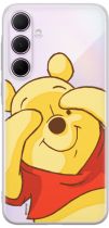 Disney Case Samsung Galaxy A35 5G Winnie the Pooh Partial Print Hiding Transparent