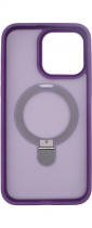Vivid Magsafe Ring Stand PC Case Apple iPhone 15 Purple