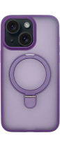Vivid Magsafe Ring Stand PC Case Apple iPhone 15 Purple