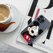 Disney Case Apple iPhone 15 Pro Max Mickey Partial Print Hiding Transparent