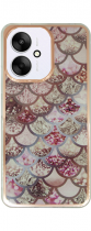 Vivid Mermaid Scale Silicone Case Redmi 13C Rose Gold