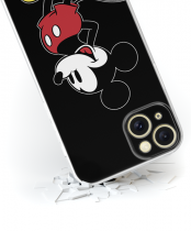 Disney Case Apple iPhone 15 Plus Mickey Full Print Smiley Black