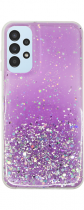 Vivid Liquid Glitter Case Samsung Galaxy S24 Ultra Purple/Multicolor