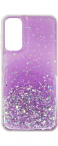 Vivid Liquid Glitter Case Samsung Galaxy S24 Ultra Purple/Multicolor