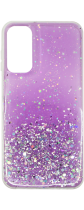 Vivid Liquid Glitter Case Samsung Galaxy S24 Ultra Purple/Multicolor