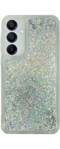 Vivid Liquid Glitter Case Samsung Galaxy A15 4G/5G Silver