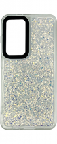 Vivid Glitter Shine Case Samsung Galaxy S24 Silver