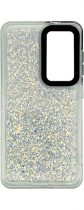 Vivid Glitter Shine Case Samsung Galaxy S24 Silver