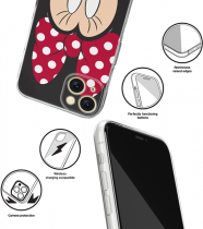 Disney Case Apple iPhone 15 Plus Minnie Full Print Surprise Black