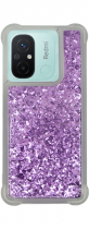 Vivid Liquid Glitter Case Xiaomi Redmi 12C Purple