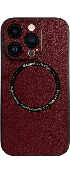 Vivid Magsafe Leather Case Apple iPhone 14 Pro Purple