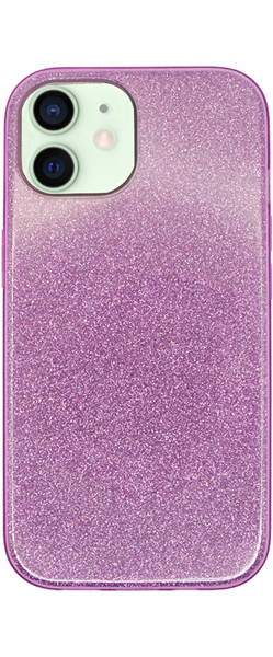 Vivid Glitter Shine Plastic Hard Case Apple iPhone 12/12 Pro Purple